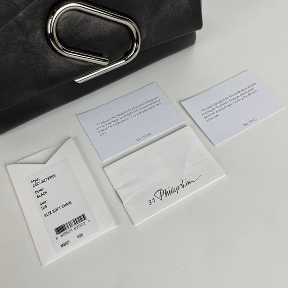 New Philip Lim Alix Soft Chain Leather Shoulder Bag - Picture 5 of 9